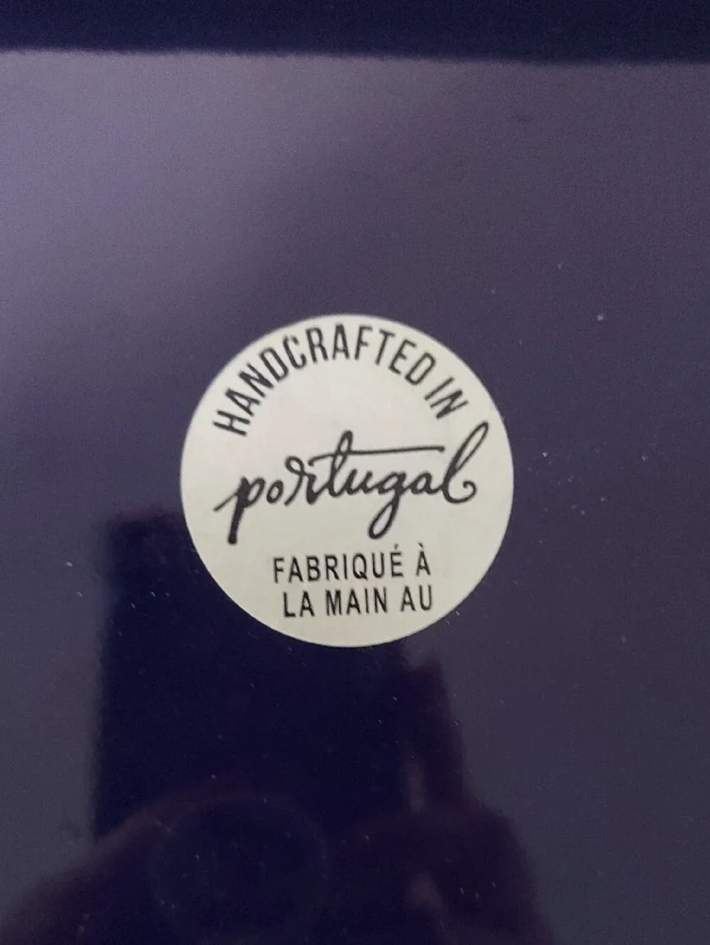 Portuguese Stoneware Rectangular Baking/Serving Dish - Deep Navy